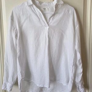 Uniqlo Women's Linen White Blouse